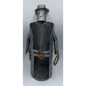 Metal‎ Cowboy Sheriff Wine Bottle Holder Caddy Gift